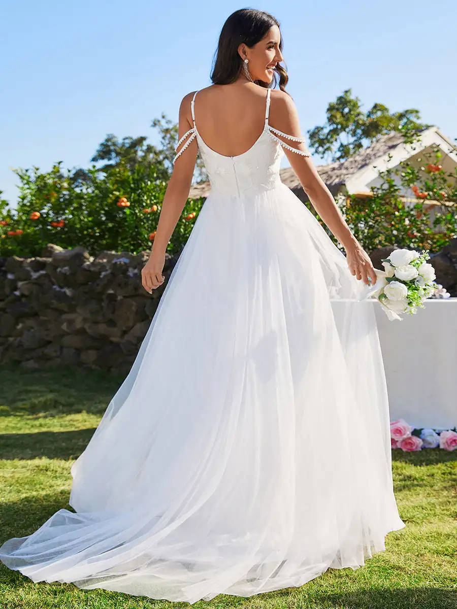 Robe brodée blanche