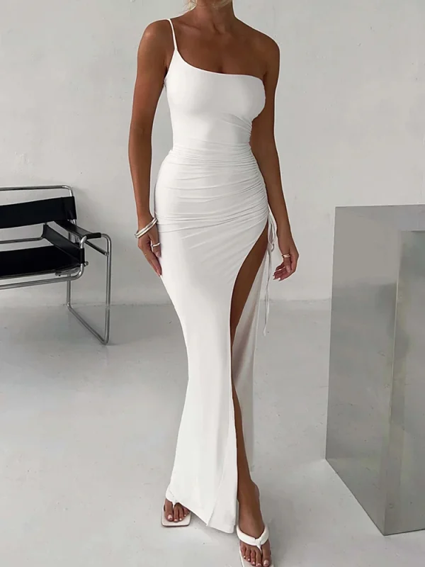 Robe maxi fendue à la cuisse 1