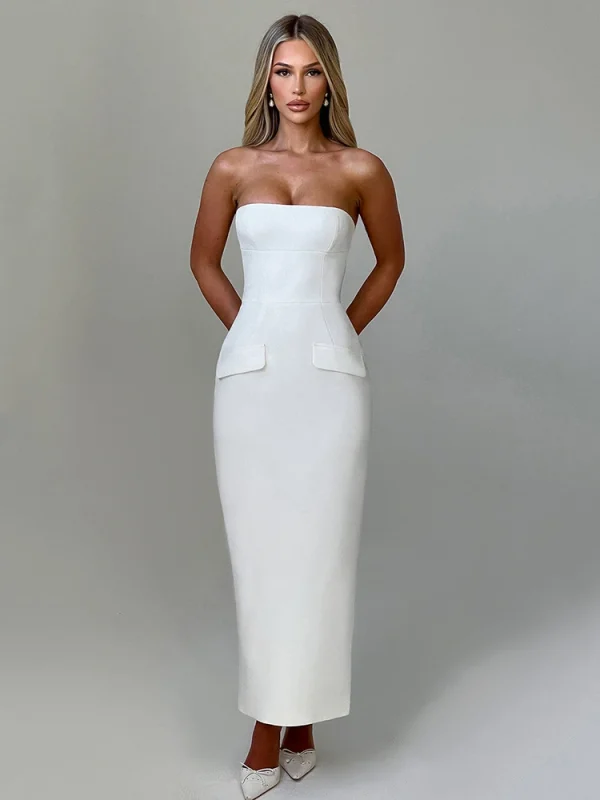 Robe Maxi Sexy Batterie Fendue 1