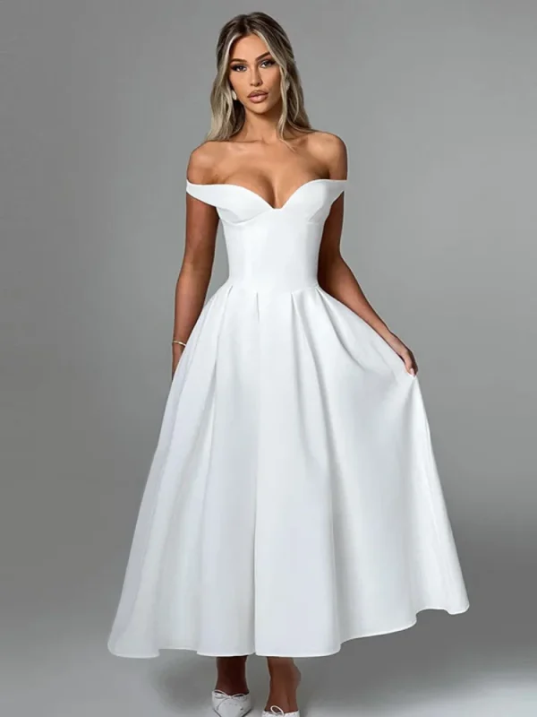 Robe longue épaules dénudées 1
