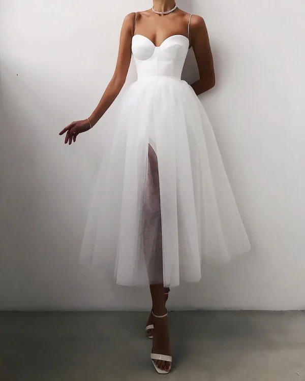 Robe de Cocktail en Tulle pour Femme 1